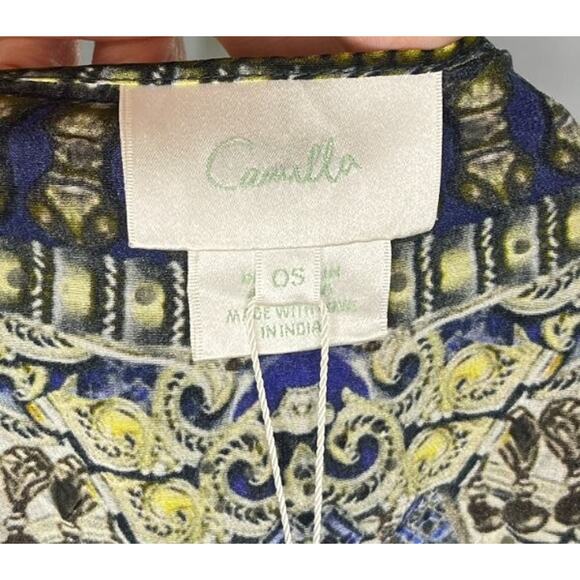 CAMILLA OS S M L A Little Past Twilight Short Round Neck Caftan NWT - Picture 11 of 14